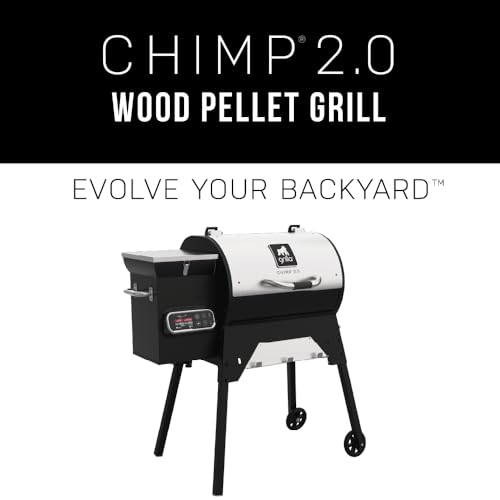 GRILLA Chimp 2.0 Tailgater Pellet Grill with Foldable Design, Wifi Connectivity, Compact Design, For Outdoor Grilling, Tailgating, and BBQ