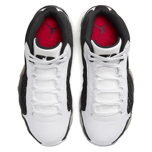 Nike Kid's Air Jordan 38 (GS) Basketball Shoe, White/Siren Red/Black, 6.5 Big Kid 5