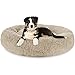 G.C Cuccia Pelosa Cane Grande Interno, Lettino per Cani Rilassante Cuscino Morbido Rotondo Antistress Letto Peluche per Cani e Gatti Lavabile (XL(81 x 61 x 20 cm))