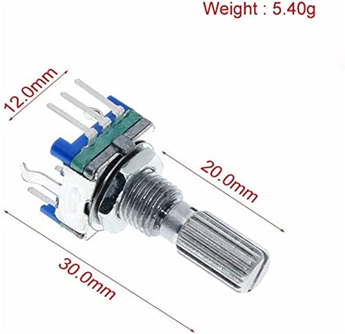 Ec11 potentiomètre numérique rotatif 5 broches avec encodeur de commutation Plum - 8