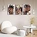 3Pcs Framed African American Black Woman Canvas Wall Art Fashion Black Girl Wall Decor Pictures Hip Hop Sunglasses Jewelry Posters Prints Paintings for Home Living Room Bedroom Bathroom Decoration