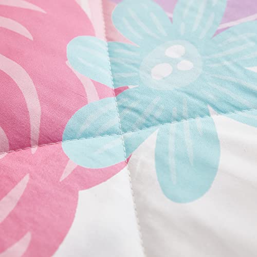 Cokouchyi 3-Piece Twin Bedding Sets For Girls, Unicorn Bedding,Girls Comforter Set, Unicorn Comforter Set For Girls, Ultra Soft And Fluffy Kids Bedding Set, Pink & Rainbow Color #TOP5