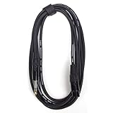 MUSIC STORE Mikrofonkabel, Mikrokabel mit XLR 3 Pol female Klinke stereo Steckern und versilberten Kontakten, Kabellänge 3 m, XLRf/Kli sym