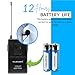 MUSYSIC 8-Channel Professional Wireless UHF Microphone System, 300ft Range Fixed Frequency Bodypack Headset/Lapel Microphones for Singing, Karaoke, Church, DJ (Frequency Set 2)