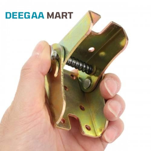 Image of Self Locking Hinge Heavy Duty Leg Fittings Angle Braces Extension Support Bracket for Folding Table Legs, Worktables, Laundry, Garage, Boats, Beds, Furniture (2 Nos)