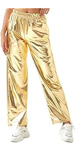 KBOPLEMQ Damen Ballettbody Langarm - Glänzender Metallic Catsuit Für Tanz & Fitness