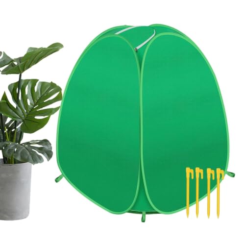 Bolsa protectora de plantas reutilizable transpirable antiheladas con estacas 2