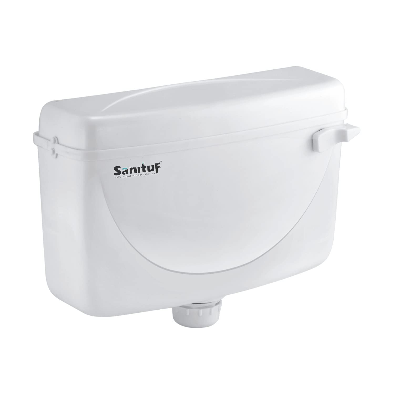SanituF Toilet Flush Tank with 10 Ltr Capacity || Moon-Lite Single Flush Tank (White) (B0C8TL4GP2) Amazon Price History, Amazon Price Tracker
