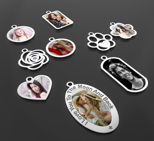 Personalized Christmas Heart Name Necklace Picture Birthstone Birthday Butterfly Cat Dog Custom Photo Nameplated Pendant Jewelry for Women4