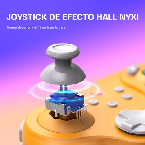 Image of NYXI Warrior Wireless Switch Controller, Switch Pro Controller with Hall Effect Joysticks /Trigger, HD Rumble, 6-Axis Gyro, Micro Mechanical Switch Buttons, Programmable for Switch /NGC /Wii /PC