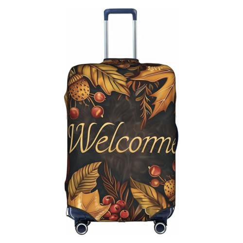 autumn welcome Elastic Travel Luggage Cover Travel Suitcase Protective Cover