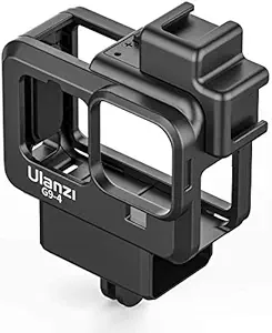 Adofys ulanzi G9-4 Mount and Accessory forGopro 9/10/11/12 &13 Black, Cold Shoe Mount Mic Light Stand Housing Case for GoPro Microphone Adapter Vlog Accessory Compatible with Tripod Selfie Stick