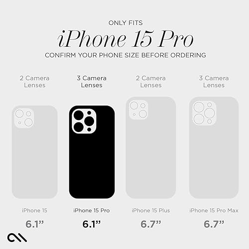 Case-Mate iPhone 15 Pro Screen Protector - 6.1 Inch - Anti-Scratch Tempered Glass with Shatter Protection - Durable 9H Glass with Touch Sensitivity, Ultra High Clarity, Case Friendly, Easy to Apply - image 2