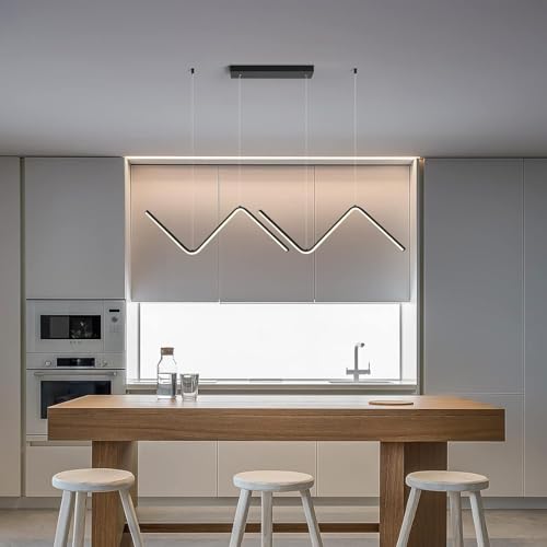 Lampe à suspension LED variable avec télécommande pour grand salon - 7