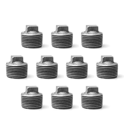 Listado y reviews de Tapon macho los preferidos por los clientes. 34 Home TZH - Tapón macho para montaje de tubería de 1 pulgada, paquete de 10 unidades, hierro maleable fundido de 1 pulgada, tapas cuadradas macho para soporte de estante clásico...