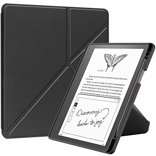 Étui Kindle Scribe en cuir TPU noir protection fine et élégante version 2022