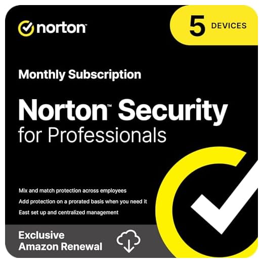 Norton Security for Professionals, Antivirus software for up to 5 Devices [1-Month Subscription]