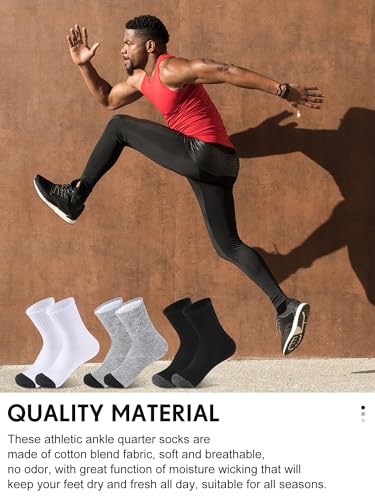 Image of Tarpop 100 Pairs Bulk Mens Socks Moisture Wicking Casual Sports Ankle Socks for Homeless Unisex Adult Men Women