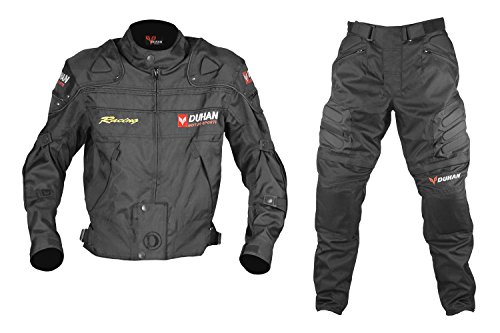 DUHAN ライディングジャケット パンツセット 3112 DUHAN モーターサイクル ジャケット＆パンツセット ブラック 黒