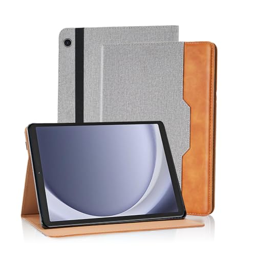 Varohix Case for Samsung Galaxy Tab A9 Plus/A9+ 11 Inch 2023 Cover (Model SM-X210/SM-X216/SM-X218) Multi-Angle Viewing Stand with Hand Strap, Grey