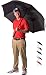 Athletico 68 Inch Automatic Open Golf Umbrella - Extra Large Double Canopy Umbrella is Windproof and Waterproof - Features Ergonomic Rubber Handle