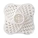 GeekerChip Protector de Drenaje de Silicona,Filtro de Fregadero Universal,Protectores de Desagüe de Cocina,Colector de Pelo de Ducha con 4 Ventosas,para Bañera y Cocina(Blanco)