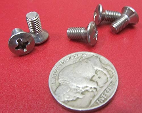 18-8 Stainless Steel Oval Head Phillips Machine Screws, FT, M5 x .8 mm Thread Size x 10 mm Length, 100 Pcs