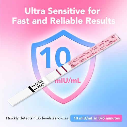 Image of Easy@Home Ovulation and Pregnancy Test Strips Kit: 25 LH and 10 HCG Combo with Premom App Support - High Sensitivity Fertility Predictor for Women TTC