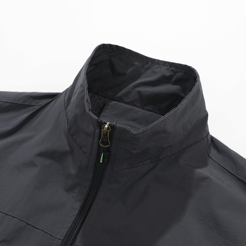 Outdoor Lightweight Full-Zip Vest with Multiple Pockets, Stand Collar3