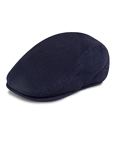 Levi's Men's Stretch Flat Top Ivy Hat, Navy, Large-X-Large