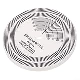 Matériau acrylique : fabriqué en matériau acrylique, ce disque de test de vitesse est fiable. Mesure précise et précise de la vitesse du tourne-disque.
