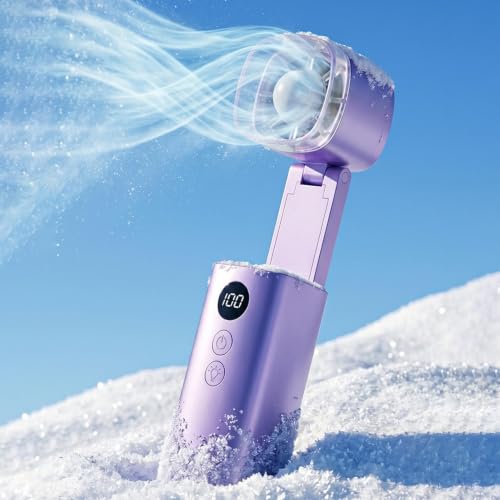 Mini ventilador portátil plegable ajustable con luz de clip para camping 7