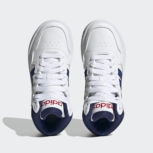 adidas - Hoops Mid 30 K - GZ9647 - Color: White - Size: 6 Big Kid3
