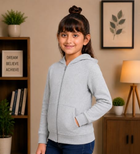 Image of ADBUCKS Girl's Cotton Hooded Sweatshirt