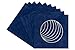 CountryArtHouse Navy Blue Suede Acid Free 11x11 Circle Picture Frame Mat with White Core Bevel Cut for 7x7 Pictures - Fits 11x11 Frame - Pack of 1 Matboard