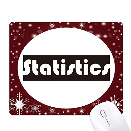 Tapis de souris hiver flocon de neige antidérapant contre fatigue poignet
