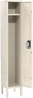 GLOBAL INDUSTRIAL Single Tier Locker, 15x18x72, 1 Door, Unassembled, Tan