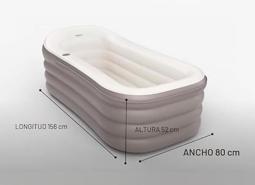 Miniatura 6 de Tubble Cuzi Bañera De Hidromasaje Inflable 255l Ambient Taupe - Spa Plegable Para Adultos, Uso Interior Y Exterior, Todo El Año, Masaje De Burbujas Relajante