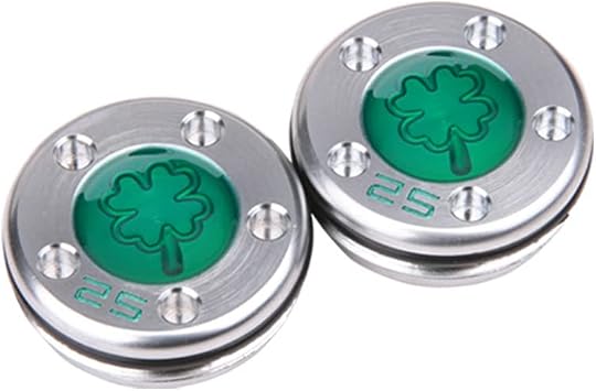 NA 2pcs Green Clover Golf Custom Weights for Titleist Scotty Cameron Newport Studio California Putters 2x25g | For Scotty Cameron Putter, For Newport, Select Newport, Phantom, GoLo, Futura, California, Button Back, Kombi, My Girl, 2pcs