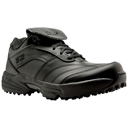 3N2 Men\'s Baseball Umpire Officiating Shoe Reaction Field Lo, Black, D & EE Widths (Size 8.5 Wide)