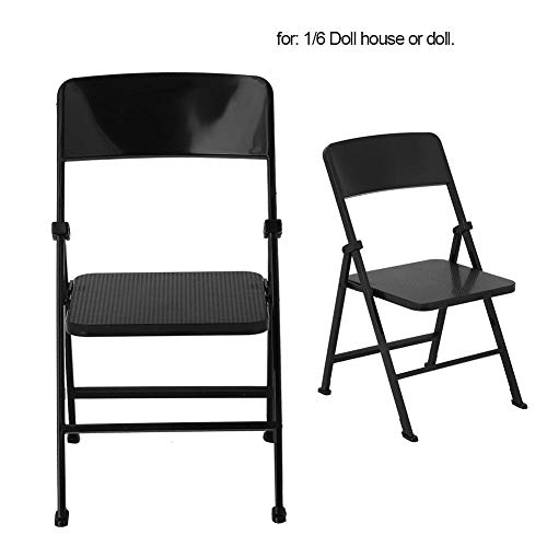 Dollhouse Chair,Jadpes 1/6 Scale Miniature Colorful Furniture Toys Folding Chair for Dolls Action Figure Accessories (#1) - Thumbnail 4