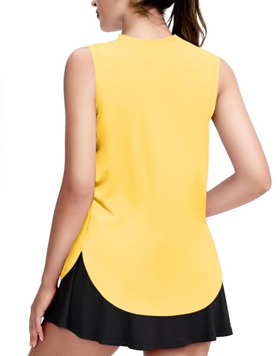 Image of Zaclotre Girls Athletic Tank Tops High-Low Hem Loose Fit Summer Top Kids Sleeveless Sport Shirts 5-14 Years