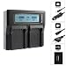 Produktbild Blumax Doppelladegerät LP-E8 Dual Charger | passend zu Canon EOS 550D 600D 650D 700D || 2 Akkus gleichzeitig Laden