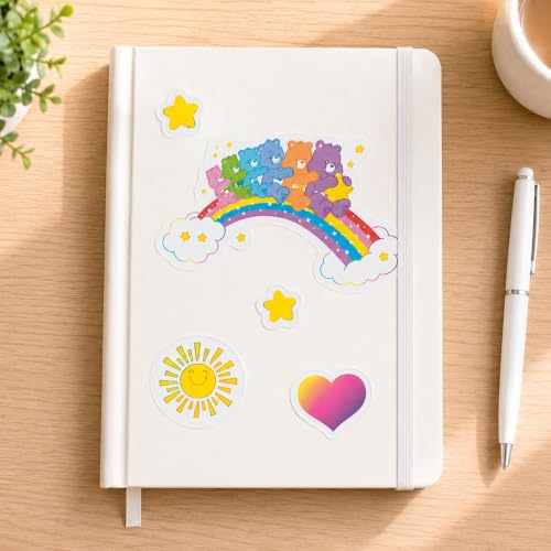 Image of Care Bears Rainbow Adhesive Vinyl Decal Pack