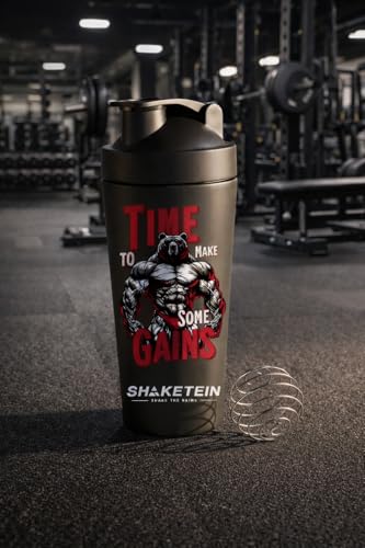 Image of Stainless Steel Gym Shaker Bottle 750ml | Leak Proof Protein Mixer Shaker | BPA Free | Metal Sports Water Bottle for Gym, Workout & Fitness (Anime-21-BLACK)