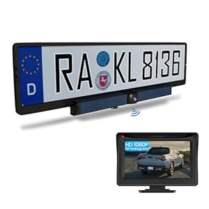 Lifellery Kabellose Solar-Rückfahrkamera mit 4,3 Zoll Bildschirm