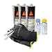 Produktbild Sika Sikaflex 522 STP Kleber - Wohnwagen Dichtmasse mit Primer 210 + Aktivator 205 - ideal zum Abdichten von Buntmetallen, 3x 300ml weiß mit 5 Düsenspitzen + Aktivator und Primer