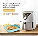 ZIP STANDING Silicone Air Fryer Liners Set OF 4, for 5-8QT Tray Baking Oven, 8.5” Reusable Square with Handles & Holes, Inserts, Accessories