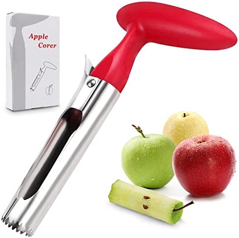 Apple Corer Remover for Apple, Pear, Bell Pepper, Coconut, Pineapple, Easy to Use Durable Portable Stainless Steel Apple Corer