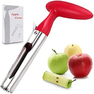 Apple Corer Remover for Apple, Pear, Bell Pepper, Coconut, Pineapple, Easy to Use Durable Portable Stainless Steel Apple Corer